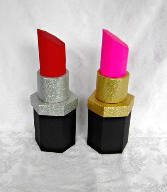 Small Lipstick Shaped Gift Box Favor Box by apreciousmemory