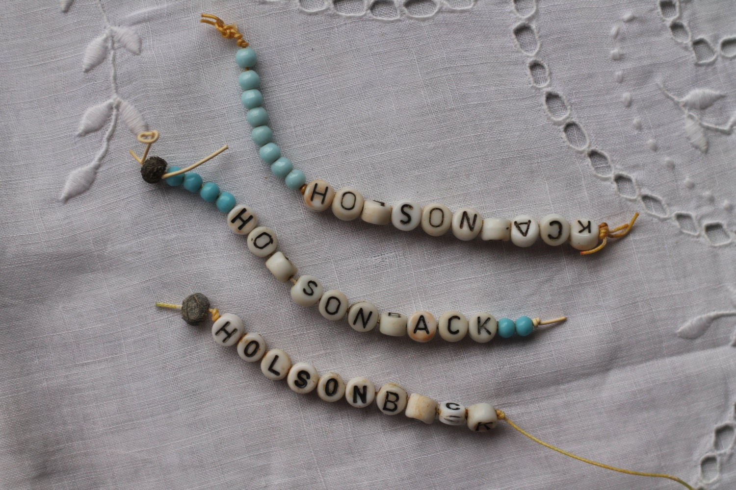 RESERVED FOR ARTB4ALL Vintage Baby Hospital ID Bracelet Blue