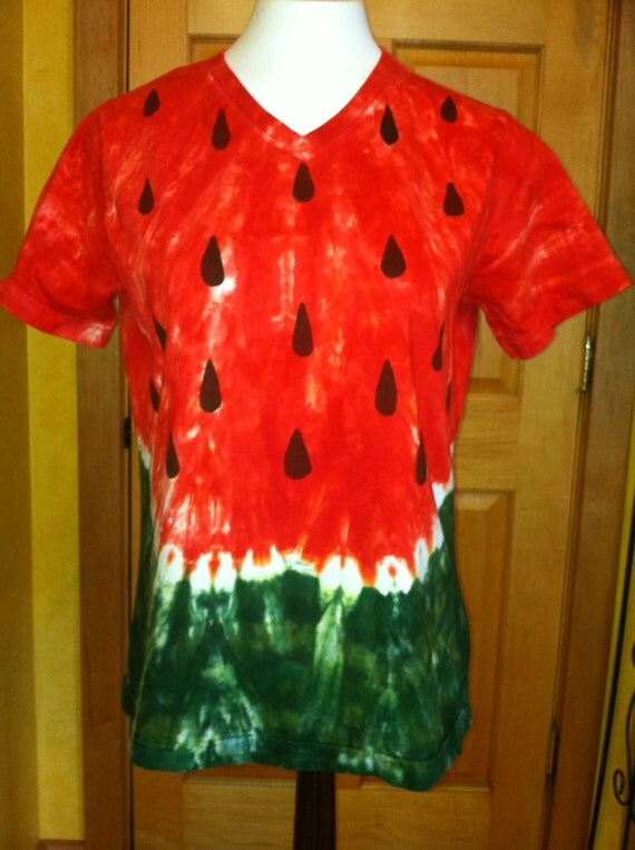 how to make a watermelon tie dye shirt