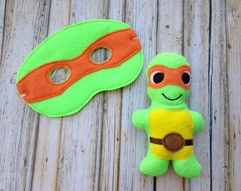 orange ninja turtle toy