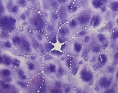 Purple Batik Retinal Ganglion - original watercolor of brain cell