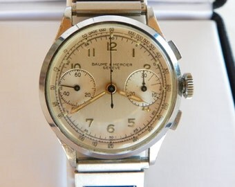 Vintage Baume & Mercier Chronograph Watch