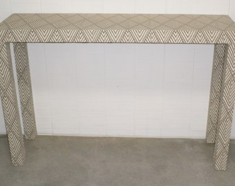 Upholstered Parson's Console Table - Custom Built - Design Your Own