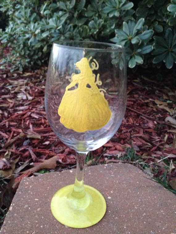 princess wine glass wine like a princess disney princess