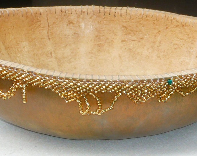 Bead-skirted Gourd Bowl