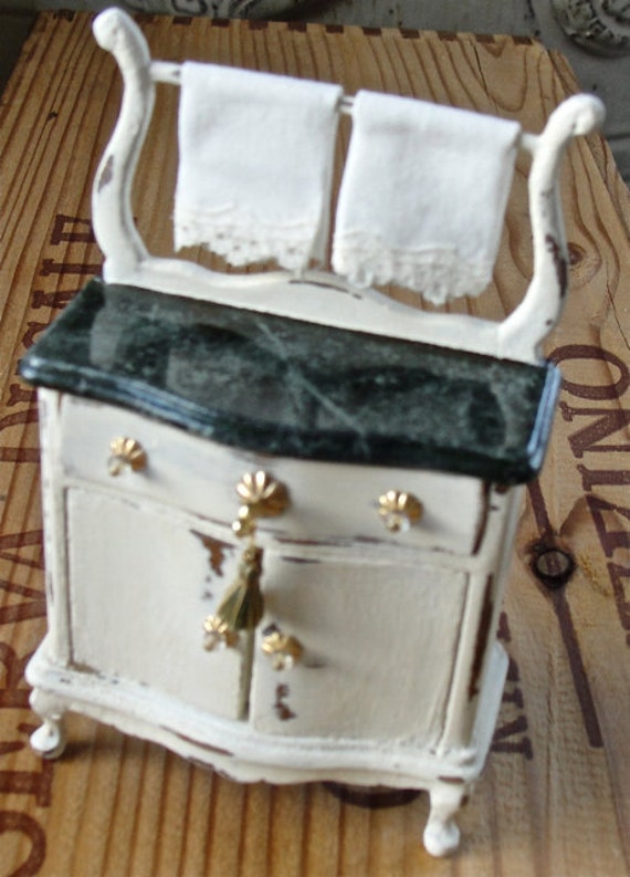 dollhouse shabby chic washstand dollhouse shabby chic washstand