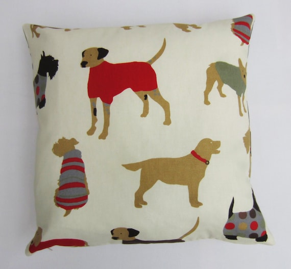 Dog Pillow Cover Dog Print Cushion Cover Decorative Pillow