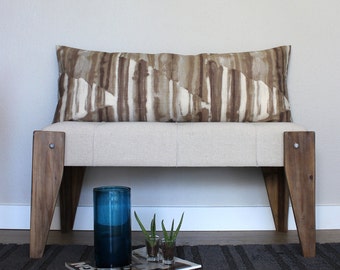 Lumbar Pillow Cover 14x36 Brown Pillow Cover Beige Pillow Ombre Decorative Pillow Oblong Large Throw Pillow Cover Bed Pillow Body Pillow