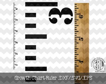 Growth Ruler.DXF/.SVG/.EPS File for use with your Silhouette Studio Software