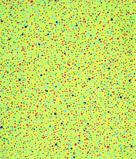 Lime Green Confetti Fabric by Quilt Country by CurlicueCreations