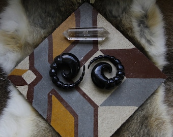 Horn Spiral scorpion snake plugs gauges 16mm