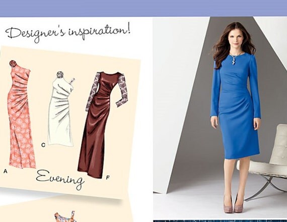 Dress Pattern Gathered Side | side gathered dress pattern simplicity 2053 womens by Dress Pattern Gathered Side | side gathered dress pattern simplicity 2053 womens by
