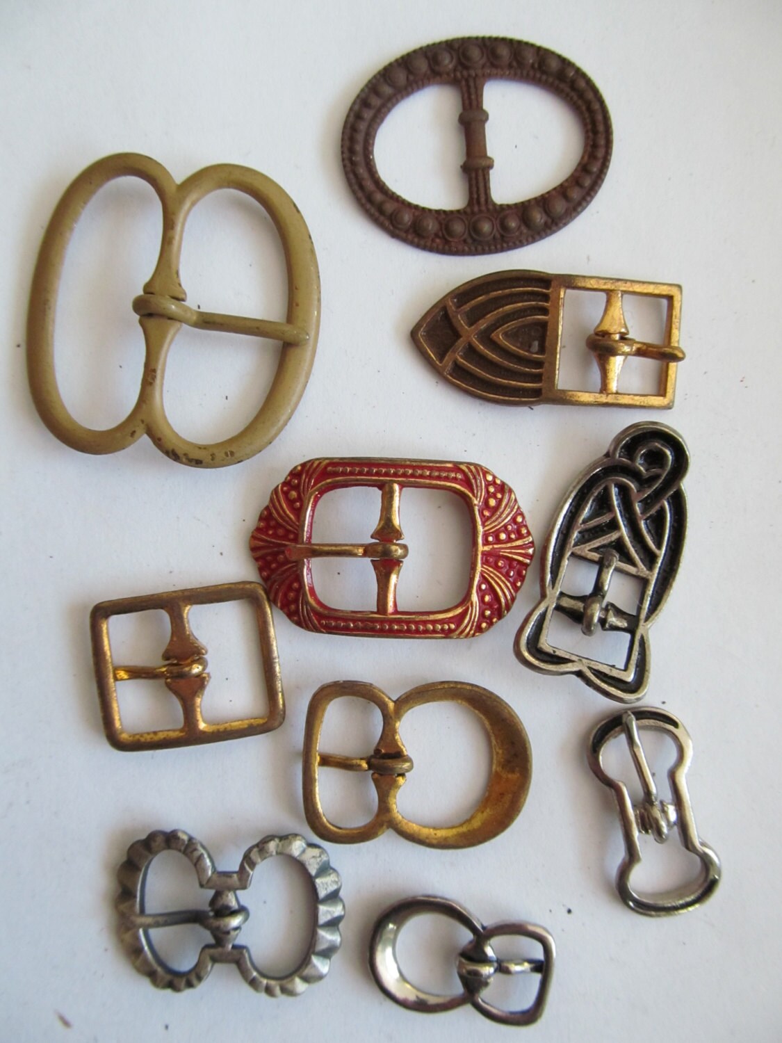 Vintage Small Belt Buckles Variety Pack
