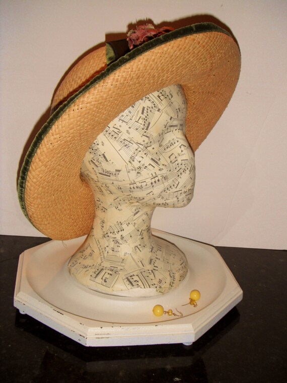 Mannequin Head Jewelry Display Hat Display by RedesigningVintage