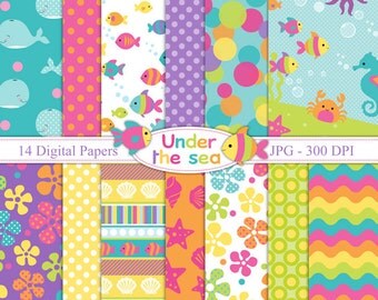 Under the Sea - Digital paper set