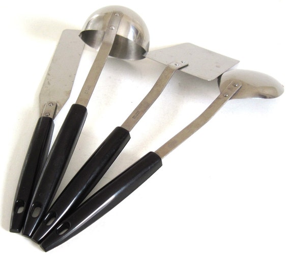Stainless Steel USA Kitchen Utensils 1960s by LaurasLastDitch