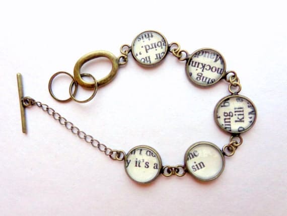 It's a Sin to Kill a Mockingbird. Bookpage Link Bracelet