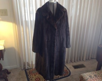 Sale 20% off! Lovely Vintage Mink Coat Size 10 - 12