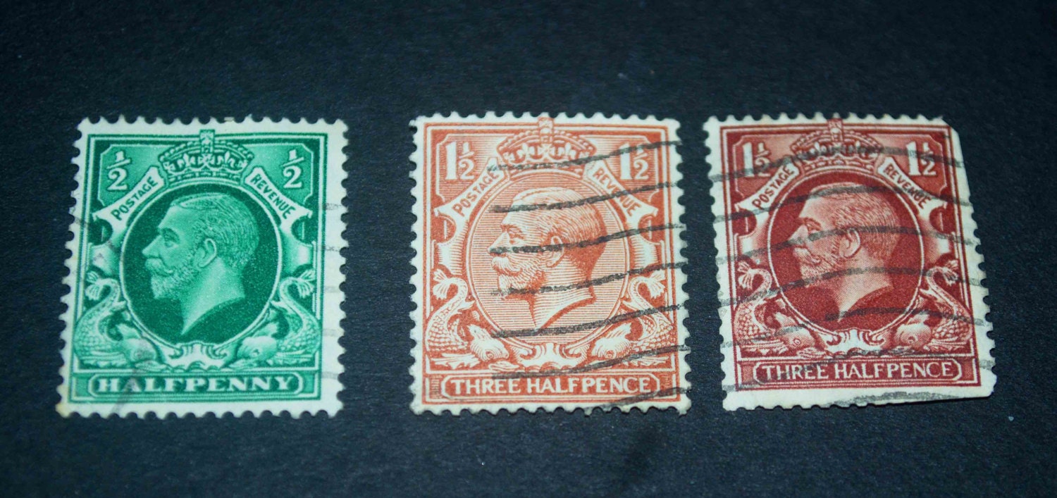 3 old Great Britain stamps very rare very fine by passionatevision