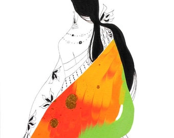 Asian Art Abstract Painting Original Abstract Art Original Abstract Painting Asian Painting Asian Decor Asian Art Zen Art: Sun and Leaves