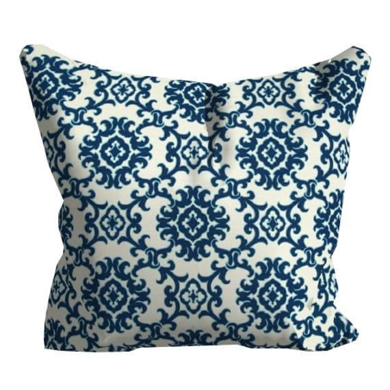 Blue Outdoor Pillows Blue OUTDOOR Throw by FineFreshDesign on Etsy