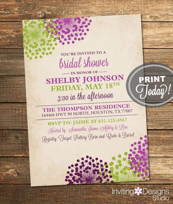 Order Bridal Shower Invitations 8