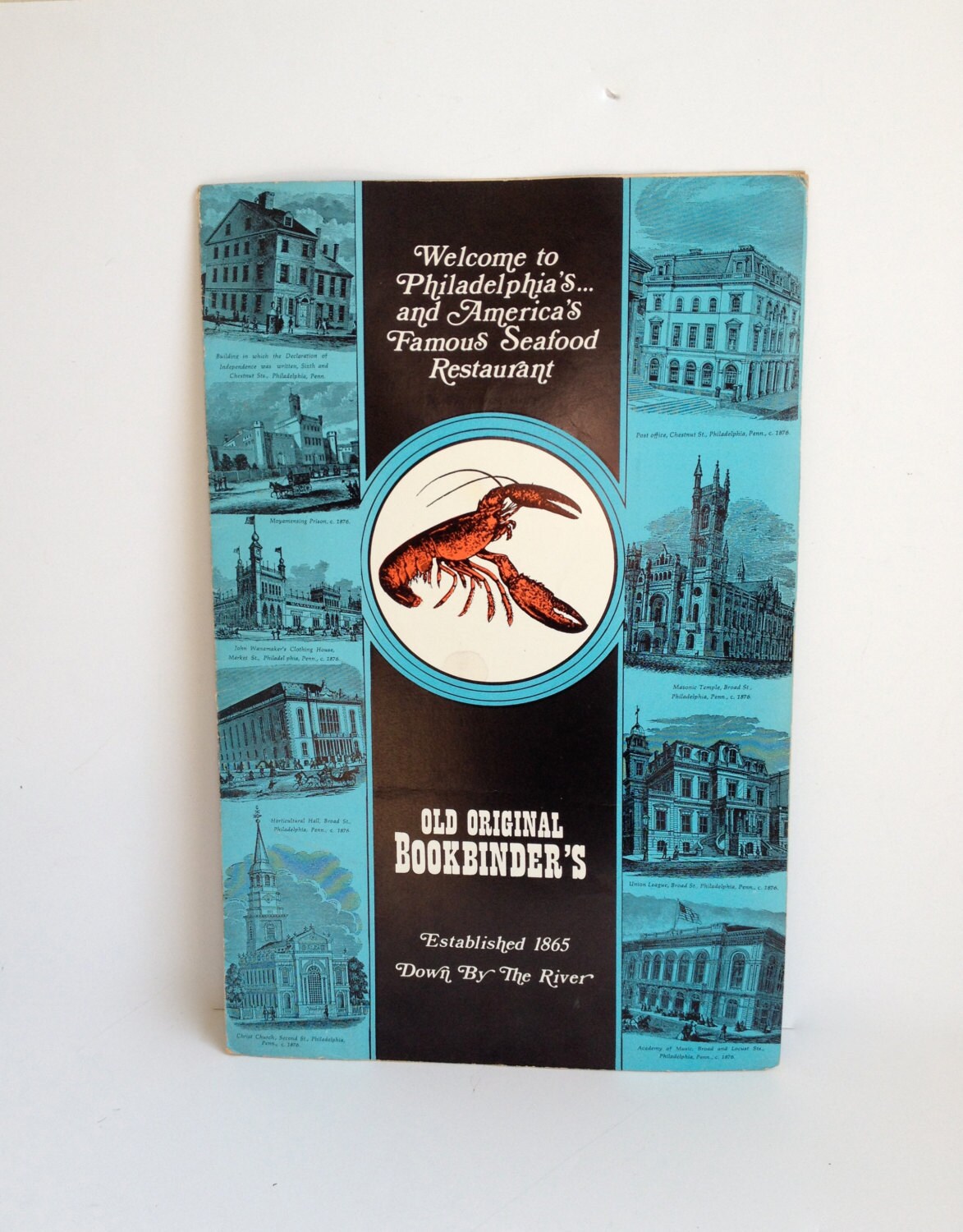 Old Original Bookbinder's Menu Philadelphia PA by 1006Osage