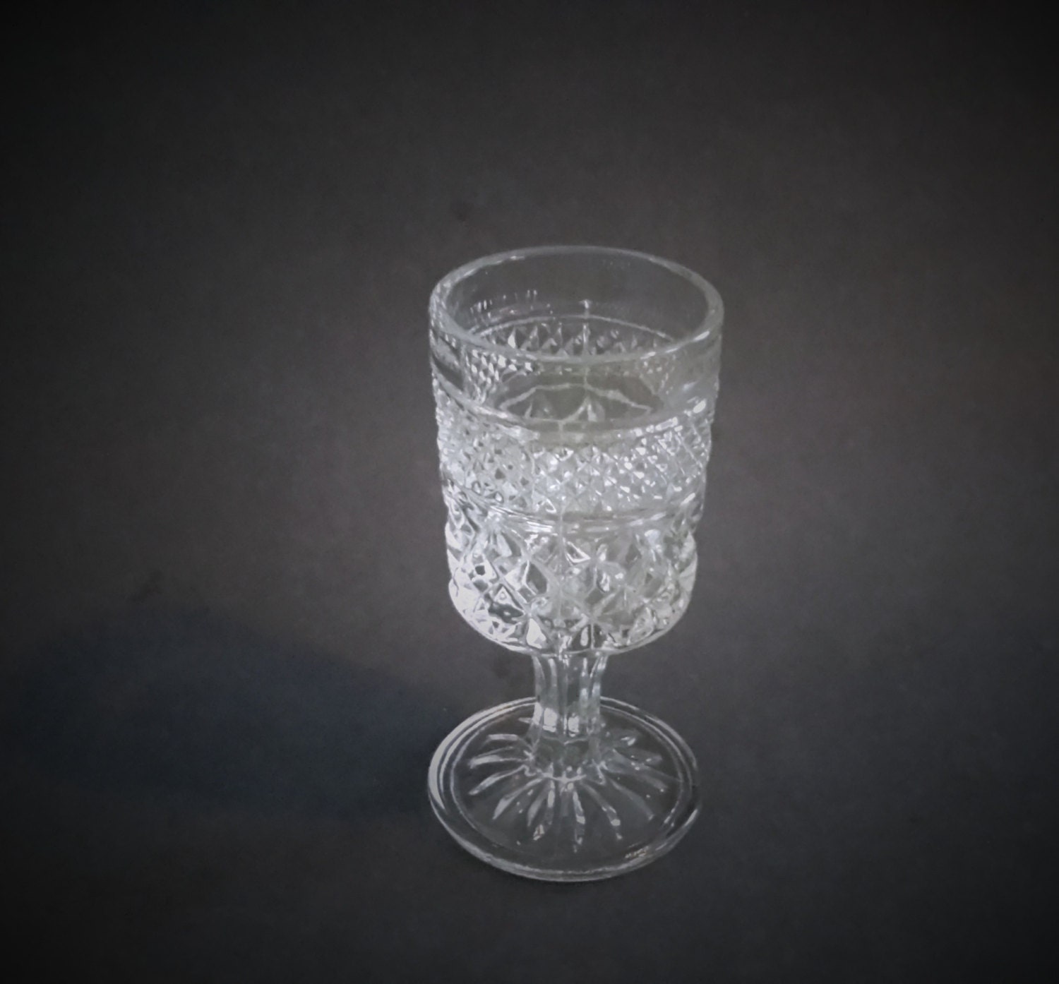 Anchor Hocking Crystal Wexford 5 Ounce Goblet Vintage