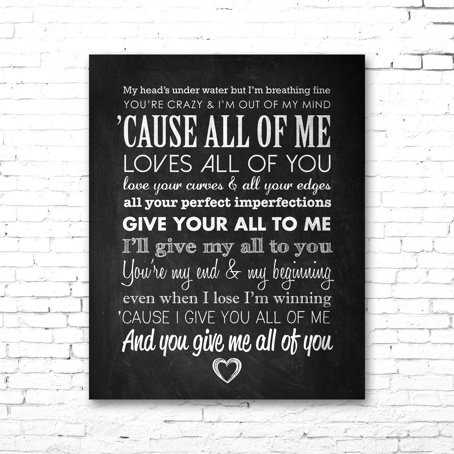 lyrics john legend all of me