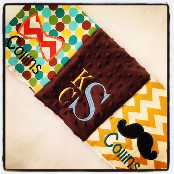 Set of 3 Burp Cloths by Laurennlindsey on Etsy