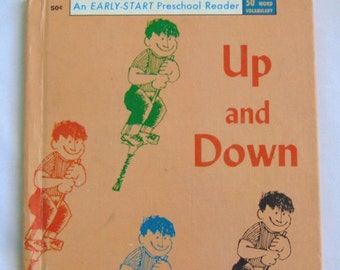 15% OFF Up and Down, Vintage Presch ool Reader, Wonder Books, 50 Word ...