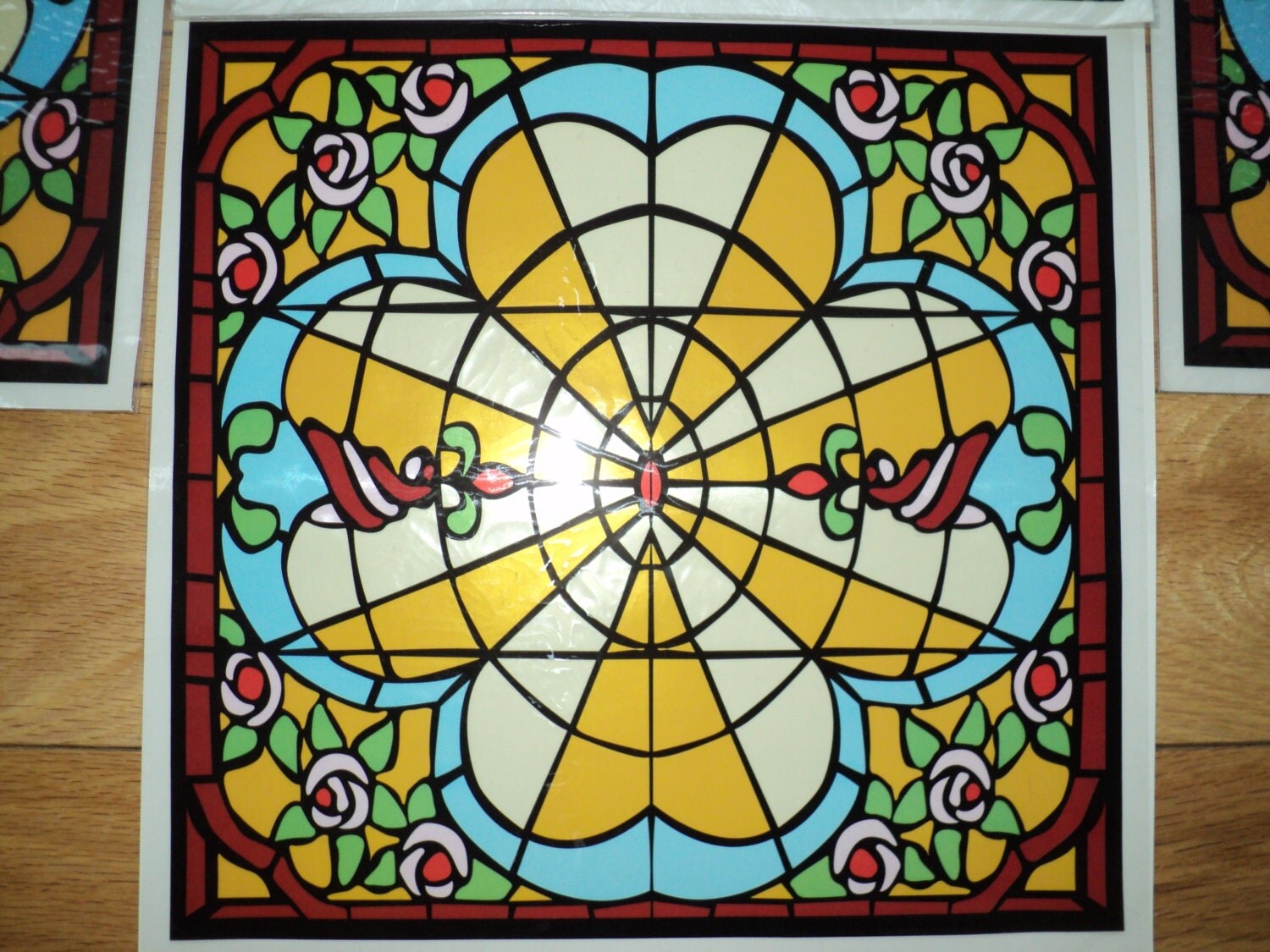 11 vintage stained glass decals of a rose stained glass by 11 vintage stained glass decals of a rose stained glass by