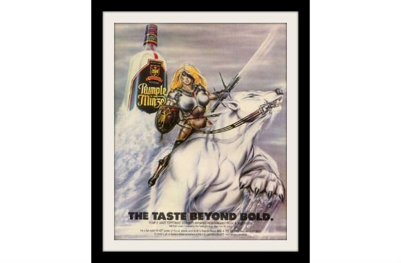 1987 RUMPLE MINZE Warrior & Poloar Bear Ad Vintage By StillsofTime