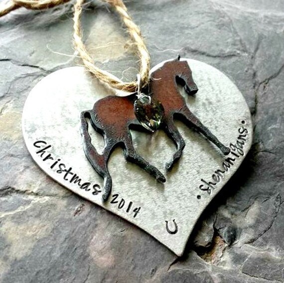 Personalized Horse Keepsake OrnamentCustom Holiday