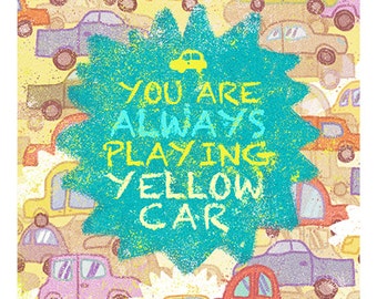 Cabin Pressure "Yellow Car" Prints&Cards