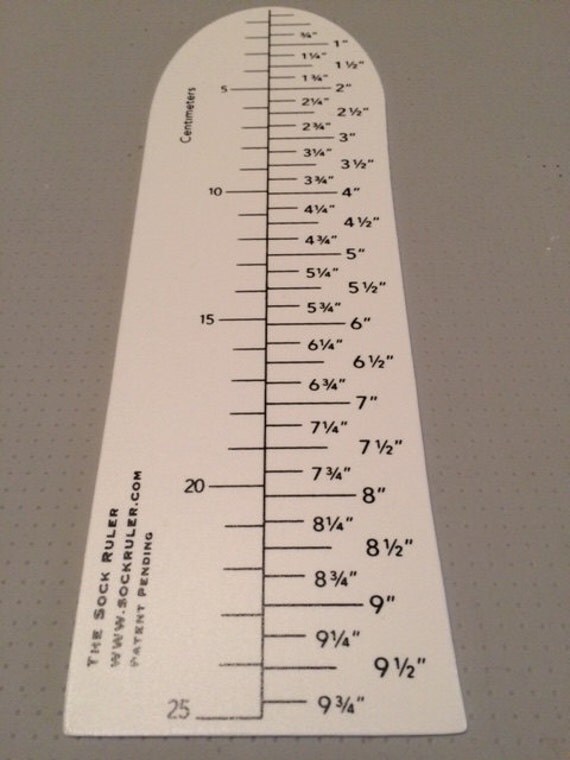 THE SOCK RULER your new measuring tool for sock knitting