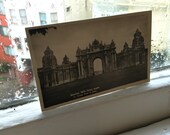 Real Photography Turkish Postcard Istanbul Milli Saray KapÄ±sÄ± Unused DolmabahÃ§e Vintage 1930s Black And White Send Good Mail Art Postal