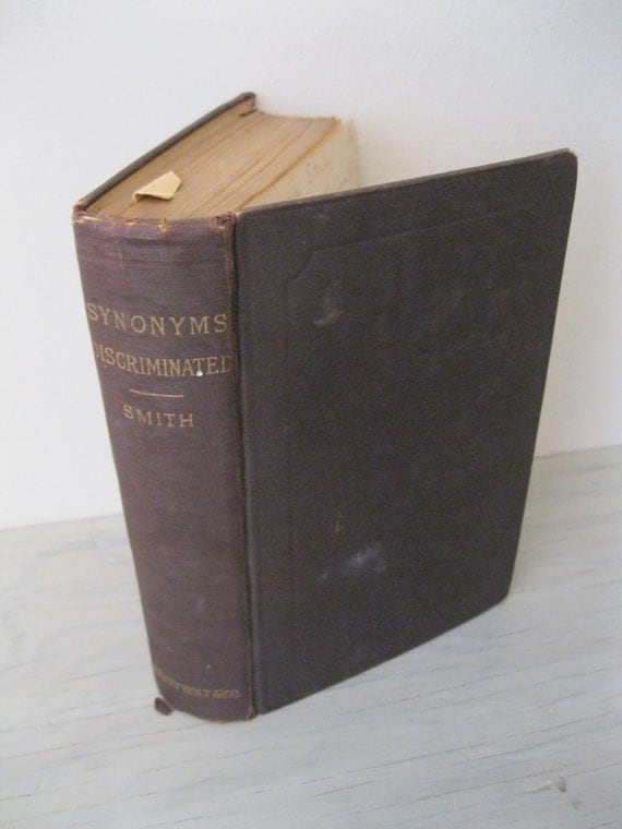 Antique Dictionary Synonyms Discriminated A by TheBookVault