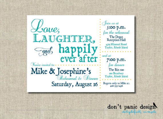 After Rehearsal Dinner Party Invitations 10