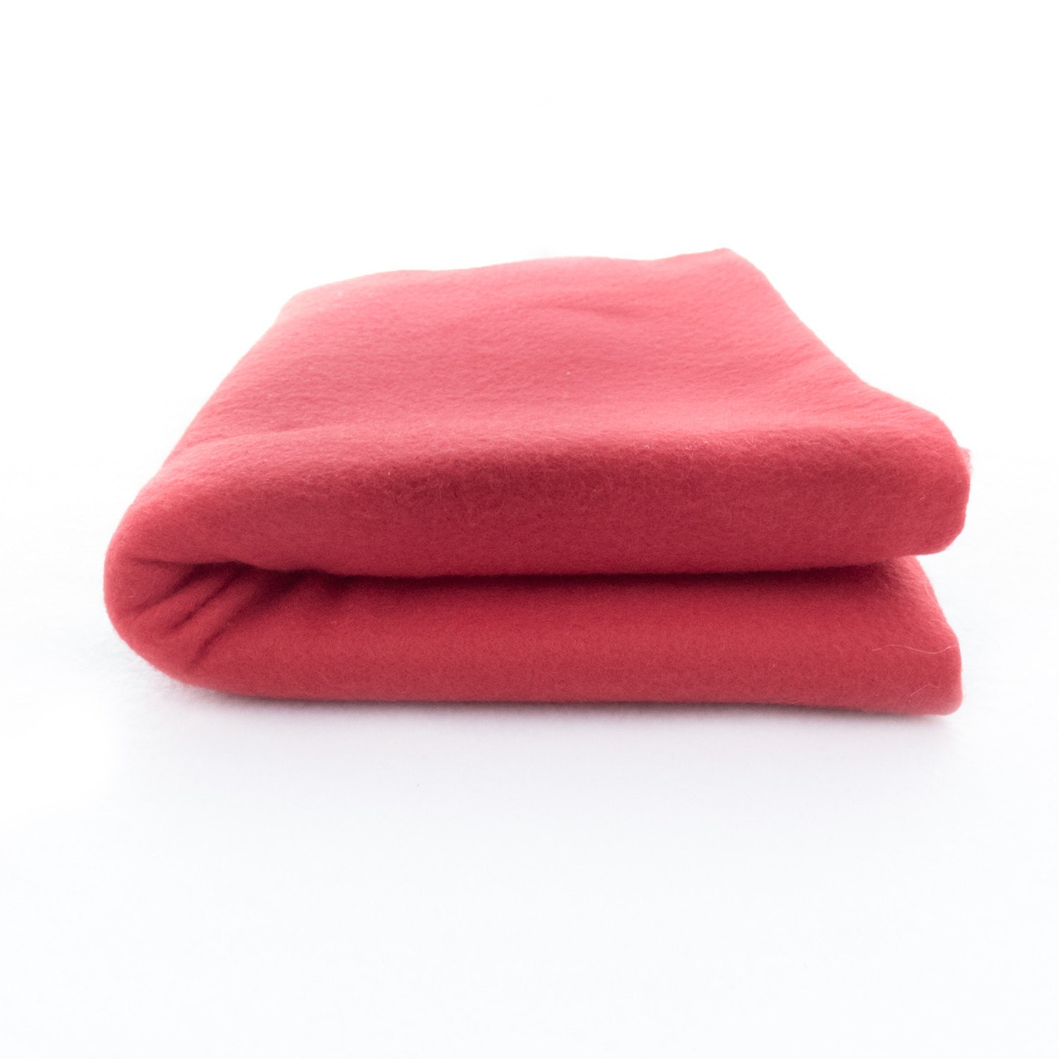 Fleece Solid Red 60 Inc Fabric by the Yard, 1 yard from