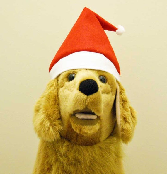 Christmas Dog Santa Hat LARGE Photo Prop Large Dog Santa