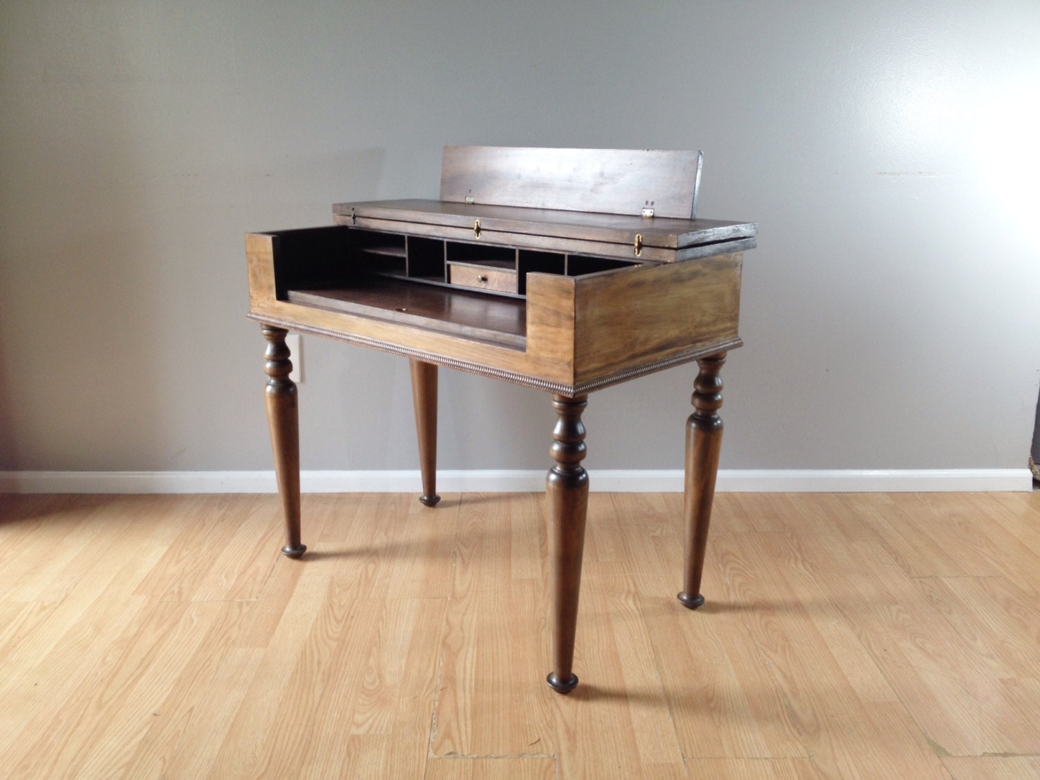 RESERVED FOR LAMIA antique 1920s secretary desk. home