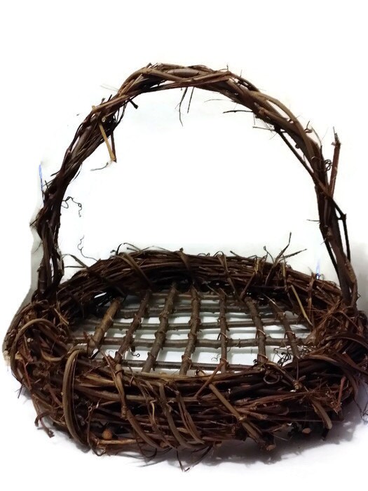 Large Grapevine Basket Photo Prop Baby Basket Grapevine