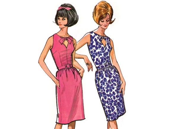 Items Similar To 1960s Cocktail Dress Pattern McCalls 7245, Peekaboo ...