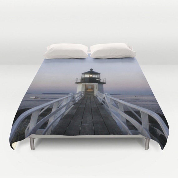 Marshall Point Lighthouse Duvet Cover, King Duvet, Queen Duvet, Bed ...
