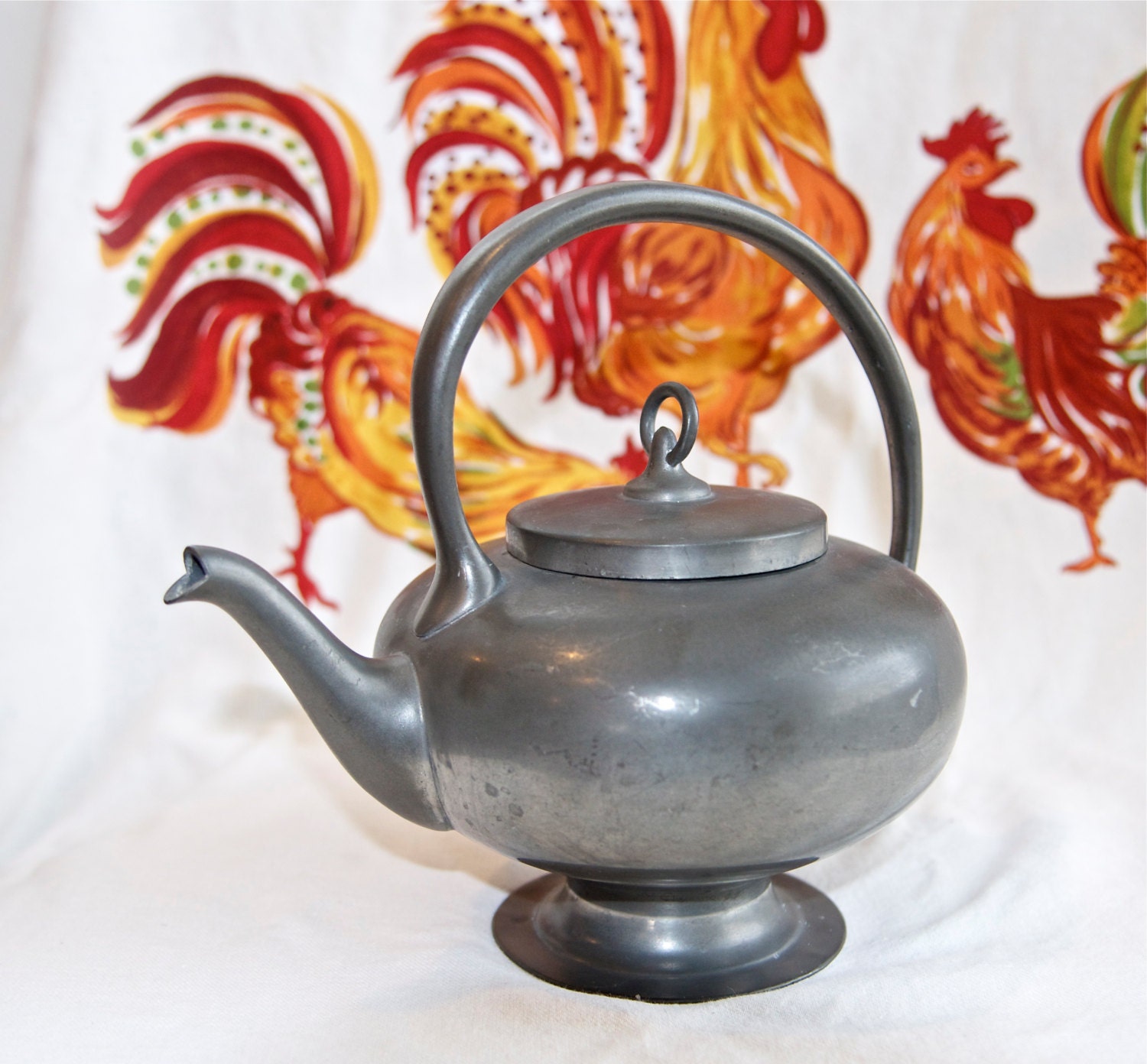 Danish Modern pewter teapot by Insico Pewter.
