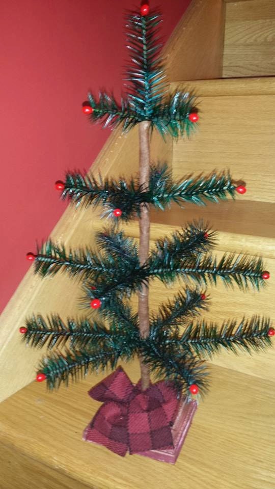 Genuine German Goose Feather Christmas Tree Handmade