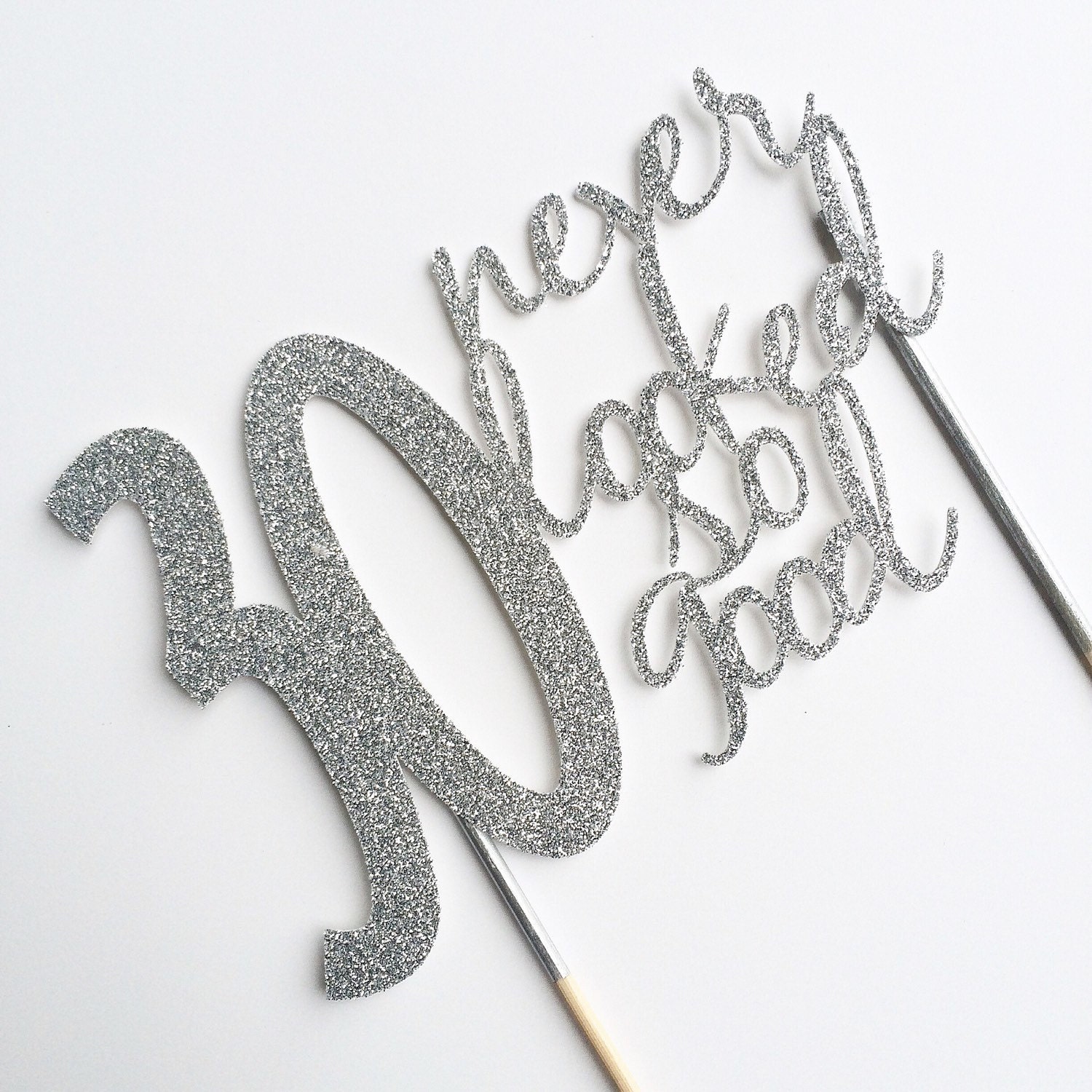 Silver 30th birthday Cake Topper 30 never looked so good