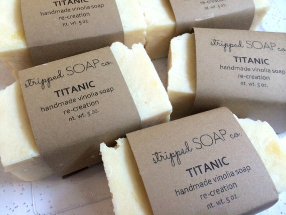 Titanic Soap Vinolia Soap Recreation RMS Titanic by StrippedSoapCo