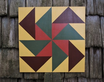 Square Dance 2' x 2' Barn Quilt Square hand by stellassweetheart